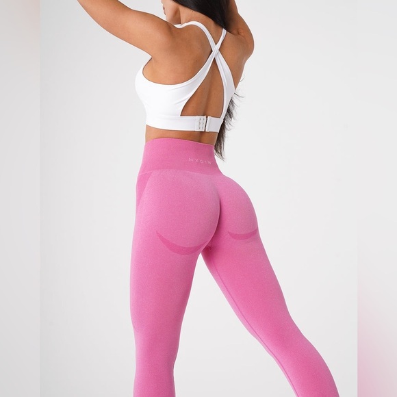 NVGTN Pants - NVGTN Bubble Gum Pink Contour Seamless Leggings size Large